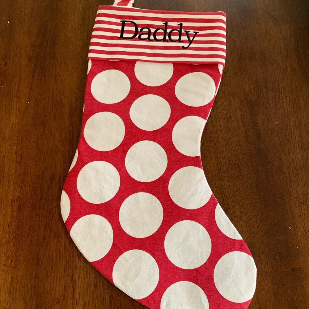 Mud Pie Polka Dot Christmas Stocking!